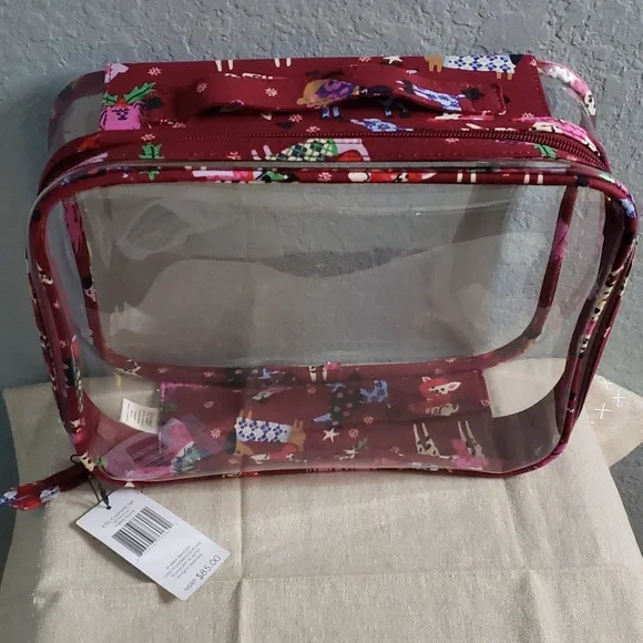 Vera Bradley Hound dog Travel Organizer 4 pc. Cosmetic Bag NWT - Dog Lover Dogs - Picture 5 of 9